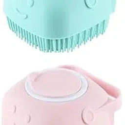 Body Scrubber with Soap Dispenser Brush, Silicone Exfoliating Brushes, Soft Body Exfoliator, Bath Loofah for Babies, Kids, Women, Men and Pets (Multicolor) - Pack of 1-image-78
