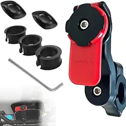 Motorcycle Phone Mount, Motorcycle Handlebar Mount,Bike Phone Holder for Bicycle,Smartphones Holder Strong Material 360° Rotating, Suitable for Motorcycles and Bicycles（Red）-picture-50