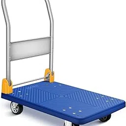 GOBBLER Portable Platform Trolley Cart for Lifting Heavy Weight, 200 Kg Capacity Dolly Push Cart - Blue (GB-TR200)-picture-36