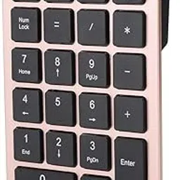 Wireless Numeric Keypad, Mini Digital Numpad 22 Keys Ergonomic Number Pad Keyboard with 2.4G USB Receiver for Laptop/PC/Desktop(Rose Gold)-picture-29