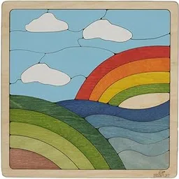 Rainbow Puzzle for Kids | 25 Pieces Wooden Jigsaw Puzzle | Learning Toy and Gift for Boys Girls Ages 3 Years and Above-picture-69