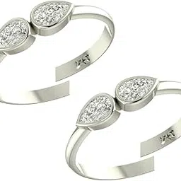 Peenzone 925 Simple Yet Elegant Silver Toe Rings (Leg Finger Rings) in Pure 92.5 Sterling Silver for Women | Toe Rings for Women and Girls | With Certificate of Authenticity and 925 Stamp | Chandi Bichiya-image-74