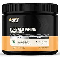 MyFitFuel Pure Glutamine (0.22 lbs) 100 gm (Orange)-picture-25
