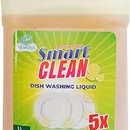 Dishwash Liquid Gel Lemon, With Lemon Fragrance, Leaves No Residue, Grease Cleaner For All Utensils, (5 Liter)-picture-39