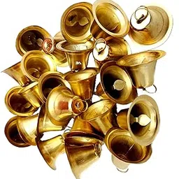 Golden Metal Bells Used for DIY Crafts and Festive Decoration (Golden 2.5Cm, Set of 25pc)-image-7
