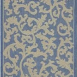 SAFAVIEH Courtyard Collection Accent Rug - 2' x 3'7", Blue & Natural, Non-Shedding & Easy Care, Indoor/Outdoor & Washable-Ideal for Patio, Backyard, Mudroom (CY2653-3103)-picture-26