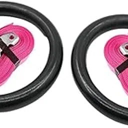 Gymnastic Rings for Adults with Adjustable Straps for Hotel Office Men Women Pink-Sporting Goods-Team Sports-Gymnastics-Equipment-2 Pieces Gymnastics Rings2 Pieces Straps-picture-45