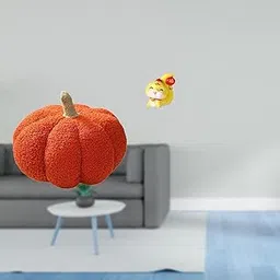 MERISHOPP Halloween Pumpkin Plush Cushion Cartoon Snake Resin Statue Decorative Pillow Ornament for Sofa Bed Bedroom Table Shelf Centerpiece Housewarming Gift-image-42