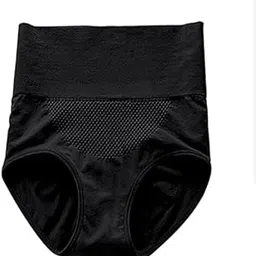 Women's High Waist Tummy Control Shapewear, Seamless Cotton Hipster Panty, Free Size, Pink-picture-21