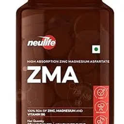 Neulife ZMA-Zinc + Magnesium + B6 for Recovery & all-round testosterone boost Tablets- (60Tabs)-picture-16