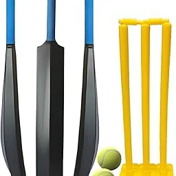 Cricket Set with PVC Plastic Bat, Wickets, 2 Tennis Balls-picture-12