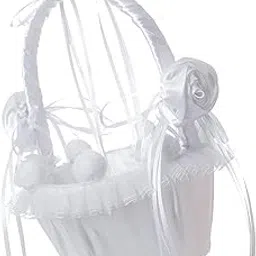 Romantic Wedding Flowers Basket Candy Storage Basket for Party Events Decor-picture-12