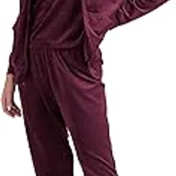 Women's Soft Winter 2 in one Velvet Tracksuit Set | Jacket and Pyjama Set-picture-33