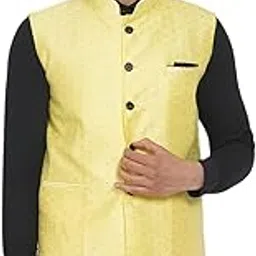 veera paridhaan Men's Jacquard Printed Nehru Jacket (VP007348)-picture-49