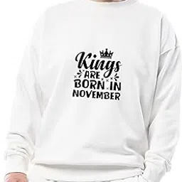 Seek Buy Love Kings are Born in November Unisex Sweatshirt, Birthday Gift Premium, November Birthday Cozy, Cozy Winter Crewneck-picture-30