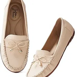 jm looks Women's Loafers with Bow Detail Stylish & Comfortable Slip-On For Women & Girls-picture-18