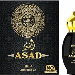AARON Asad Attar Roll-on, Non-Alcoholic Long Lasting Fragrance, 10 ml, Black and Gold-picture-22