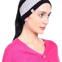 Crisscross Pattern Handknitted Woolen Pom Pom Cap (grey-black)-image-45