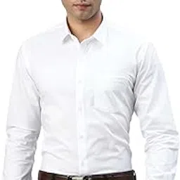 ramraj cotton Ramraj Cream Cotton Solid Full Sleeve Regular fit Regular Collar Trending Cream Formal Shirt for Men-picture-31