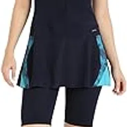 Black Panther Frock Style Swimsuit for Women-FZ 69051-picture-22