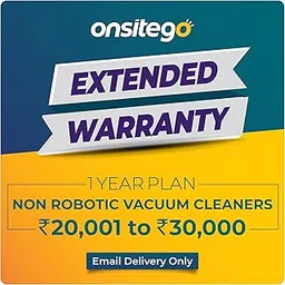 Onsitego 1 Year Extended Warranty for Non Robotic Vacuum Cleaner (Rs.20001 to 30000) (Email Delivery) image 1