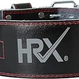 HRX Gym Belt for Weightlifting Workouts Deadlifts Powerlifts | Back Support for Exercise (HRGB02LEBKSL_Black_S)-picture-26