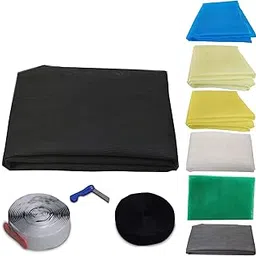 RED WIND Mosquito Net for Window with Fiber Glass Mesh 5/5feet(150/150cm) 60/60Inches 1 Year Guarantee Without Stitched (Black Color) 200GSM RW15-image-16