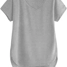 the blazze Pure 100% Cotton Oversized Loose Baggy Fit Round Neck with Drop Shoulder Half Sleeves Boyfriend T-Shirt Combo for Women & Girls VB1-picture-24