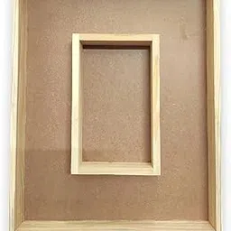 RIA Studio Decorative Wooden Varmala Preservation Frame with Photo Space for Resin Art (Rectangle)-image-26