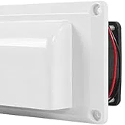 Club Bollywood®Air Vent Ventilation Exhaust Fan Replaces with 2 Motors 12V RV Side Vent Fan White| Motors| Motors|1 RV Side Exhaust Fan image 1