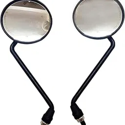 Pure Biking LH/RH Rear View Mirrors Compatible With Himalayan and thunder bird X - Set of 2 Black-picture-12