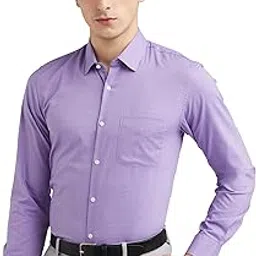 peter england Men's Everyday Solid Slim Fit Full Sleeve Formal Shirt | Cotton-Rich-picture-46