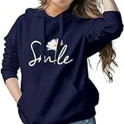 Ezclothing Women's Full Sleeve Printed Hooded Sweatshirt, Fleece-picture-15