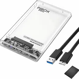 2.5 inch Hard Drive Enclosure Type 3.0 Transparent, PiBOX India 6Gbps USB 3.0 to SATA III Tool-Free External Hard Drive Enclosure for 7mm/9.5mm 2.5" SSD LAPTOP HDD with UASP for Samsung WD, Xbox PC TV-image-62
