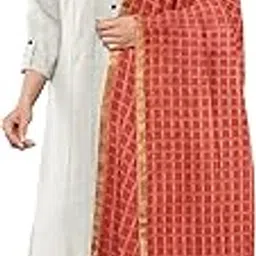 shreemaa creations Women's Ethnic Banarasi Cotton Self Colored Striped Weaved Dupatta (2.5 Mtrs, Free Size)-picture-19
