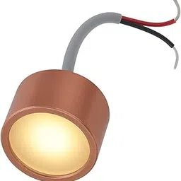 Craftfry 3Watt Micro Mini Surface Mounted LED Light Rose Gold Body, Warm White Light, Compact 2cm Height & 3cm Length – Ideal for Temple, Shelf, Accent, and Spot Lighting Pack of 1-picture-43