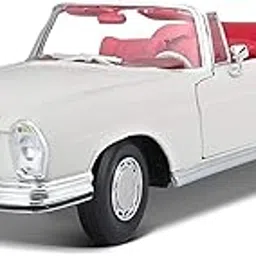 Bauer Spielwaren Maisto 1: 18 Mercedes-Benz 1967 280Se Cabrio Diecast Vehicle - Kids, White-picture-58