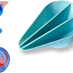 D&D Paint Pouring Split Cups for Resin Art Paint Pour Split Cup 3 channel 150ML Acrylic Paint Pouring Cup, Tree Ring Ribbons, Fluid Art, Premium Pouring Acrylic Paint (Cup color may vary)-picture-24