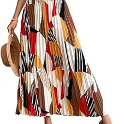 lookshine | Skirt for Women | Trendy Midi | Midi Length for Women | Attractive and Stylish | Geometric Printed | Trendy Western-picture-34