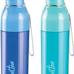 Milton Steel Convey 600 Insulated Inner Stainless Steel Water Bottle,Set of 2, 520 ml Each, Blue, Cyan | Leak Proof | BPA Free | Hot or Cold for Hours | Office | Gym | Hiking | Treking | Travel Bottle-picture-25