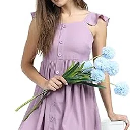 tokyo talkies Women's Sleeveless Sweet Heart Neck Solid Dresses | Stylish Dresses | Casual Dresses-picture-23