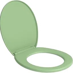 SAY® Polypropylene Toilet Seat/Western Toilet Seats For Bathroom/Soft Closing Toilet Seat/Seat For Commode - Round (Glossy Green)-picture-10