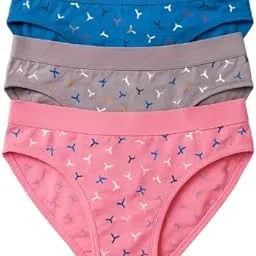 Women’s Premium Cotton Blend Hipster Panties | Mid Waist, Soft & Breathable Underwear – Pack of 3 (Multi-Color, S to 3XL)-picture-34