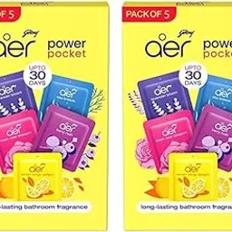 Godrej aer Power Pocket Bathroom Freshener – Assorted Pack of 10 (50g) |Gel Lasts up to 30 days | Germ Protection-picture-24