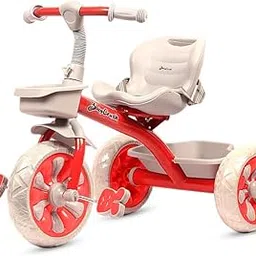 Babycrush Rambo Grey Star Tricycle for Kids 2-5 Years - Red-picture-25