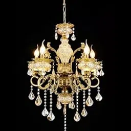 Sanleen Enterprises Gorgeous Looking Antique Style Chandelier Decorative Wall Hanging Light with 6 Lamps (White)-picture-43