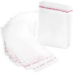 RUBY Pack of 200 Self Adhesive Cellophane Bags Clear Plastic Cellophane Bags with Adhesive Closure (5 x 8 cm)-picture-24