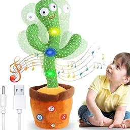 Dancing Cactus Toy for Kids – Rechargeable Talking Toy with Music, Recording, and Voice Mimic – Fun Educational Gift and Cute Room Decoration-image-0