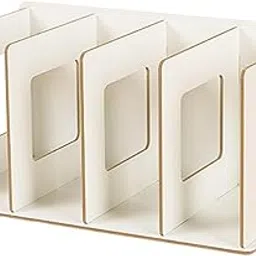 ATORSE Wooden Desktop Bookshelf Multifunctional File Organizer for Office Desk Dorm White|Home & Garden|Furniture|Bookcases-image-5