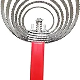 ATORSE Reversible Curry Comb with Comfortable Grip Horse Brush for Pet Cattle Sheep 6 Rings|Pet Supplies|Dog Supplies|Grooming|Brushes, Combs & Rakes-image-3